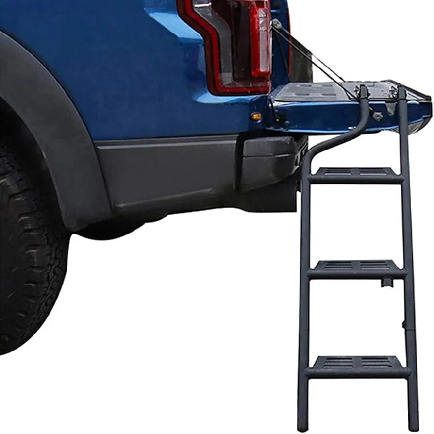 GREB Escalera del Portón Trasero del Automóvil para Ford Ranger 2007-2022 2023 2024, Escalera de Escalada Modificación Accesorios para Exteriores