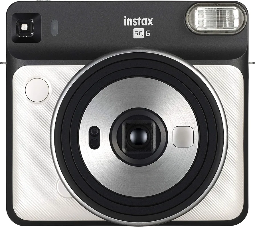 Fujifilm instax SQ6 - Cámara analógica instantánea Formato Cuadrado, Color Blanco (Pearl)