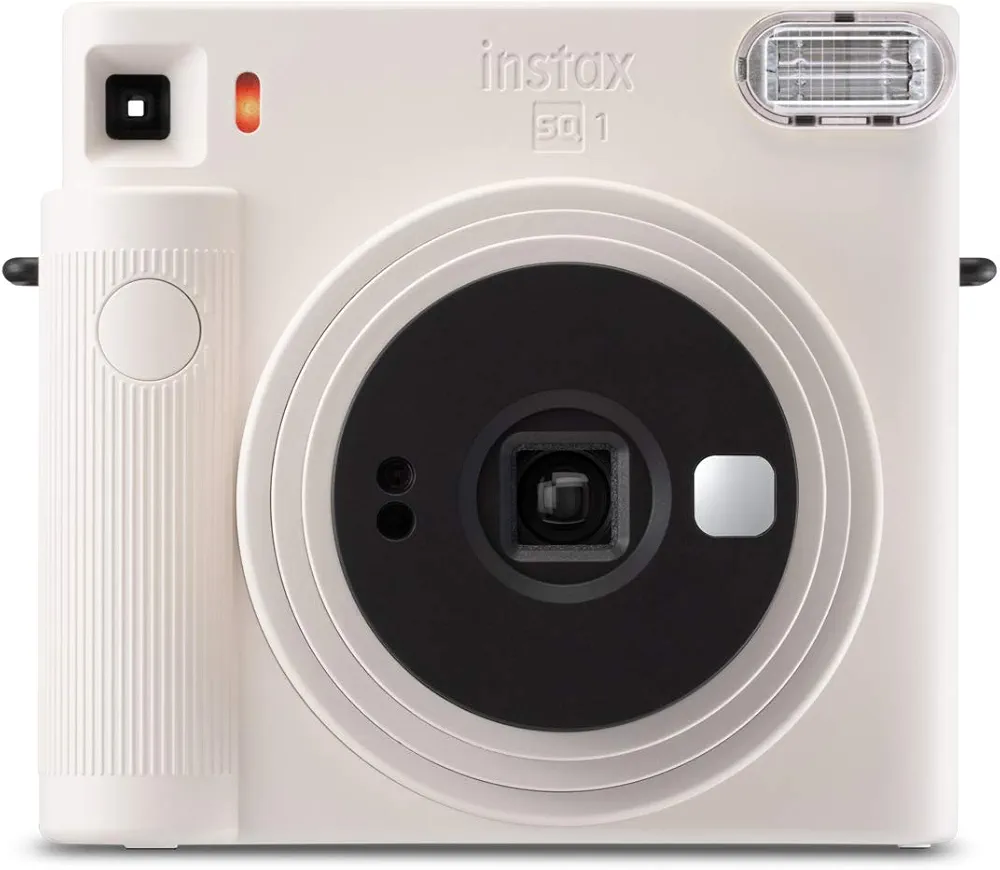 instax SQ1 Square Cámara instantánea automática, tamaño de Foto Cuadrado. Chalk White