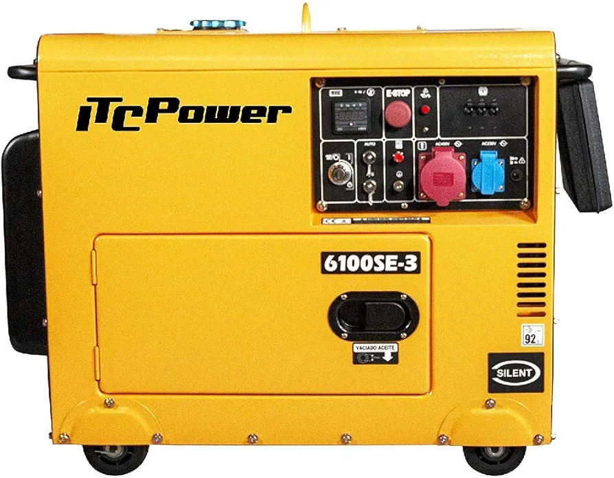 ITCPower 6100SE-3 Generador Diésel Trifásico Insonorizado