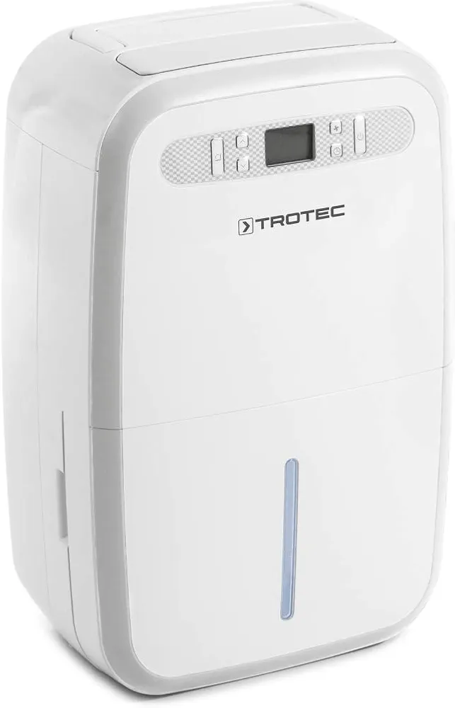 TROTEC Deshumidificador eléctrico TTK 95 E, 30L/24h, Depósito 5,3L, Portátil, Para Habitaciones de hasta 90m²/230m³, 700 W,Auto-Apagado, Higrostato Automático, etc.