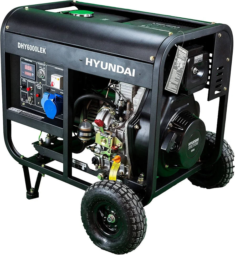 Hyundai Dhy6000Lek - Generador diesel serie pro 3.000 rpm