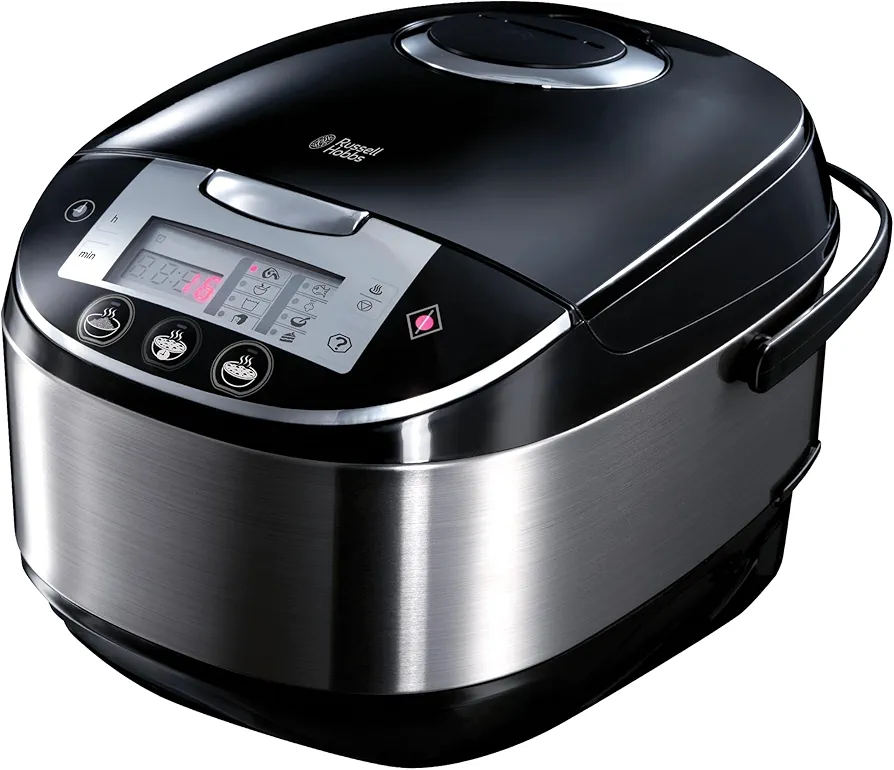 Russell Hobbs Robot de Cocina Cook@Home - Capacidad 5 L, Recipiente de Acero Inoxidable, Tapa Anticondensación, Plata - 21850-56