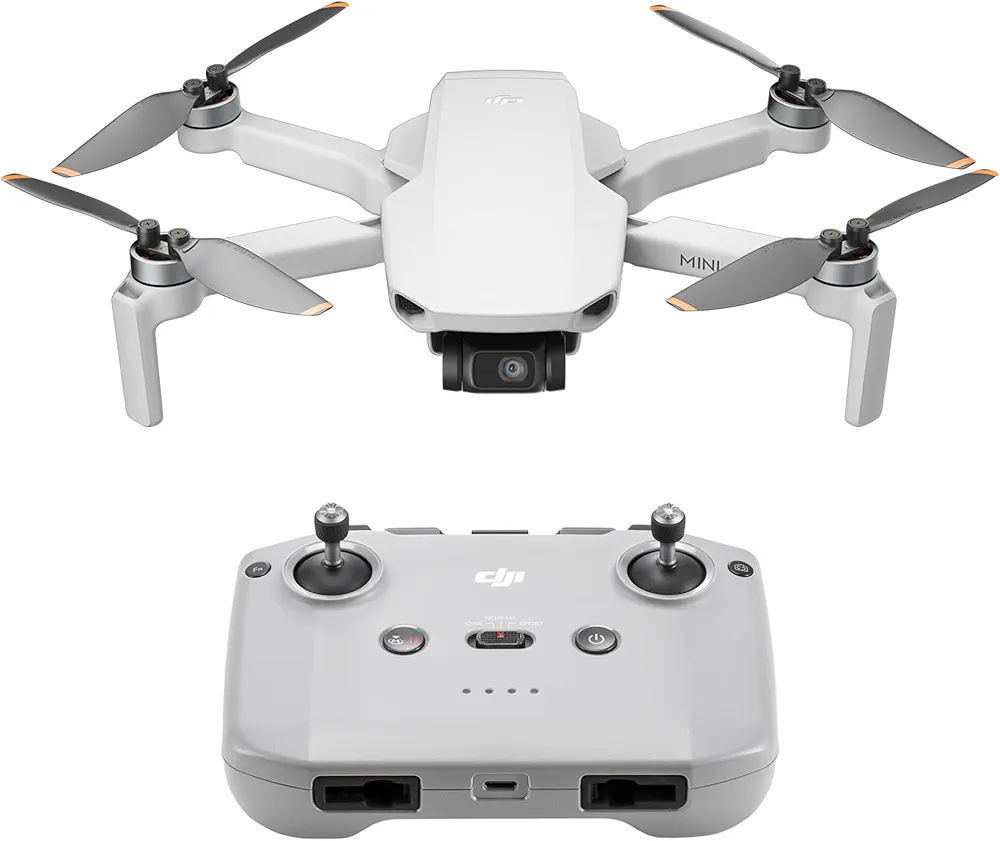 DJI Mini 4K, dron con cámara 4K UHD, menos de 249 g, estabilización en 3 ejes, transmisión de vídeo a 10 km, regreso automático, 1 batería para un tiempo máx. de vuelo de 31 min, Mini 2SE 4K, C0