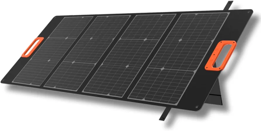 YARD FORCE Panel Solar portátil de 100 W LX SPP10 para generador Solar en casa, IP65 Resistente al Agua, Cargador Solar Plegable, Compatible con Yard Force Power Station para Camping al Aire Libre