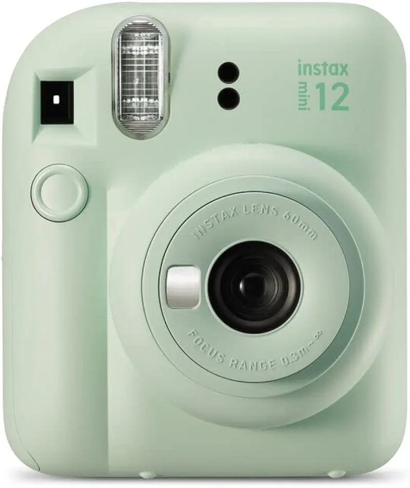 Instax Mini 12 Cámara instantánea, con autoexposición y Lente selfi incluida, Mint Green