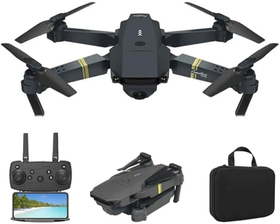 Mini Dron con Camara 4K FPV Pack Completo - para Principiantes, Adultos y Niños - Plegable, Modo Panorámico 120º, Modo Cámara Lenta, Rotación 360º