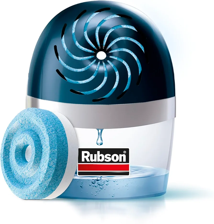 Rubson AERO 360º Deshumidificador recargable (1 dispositivo y 1 tableta de 450 g), absorbe humedad, previene la condensación y los malos olores, antihumedad absorbente