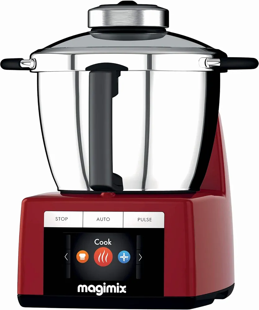 Magimix 18904 - Robot de cocina (Rojo, Acero inoxidable, Acero inoxidable)