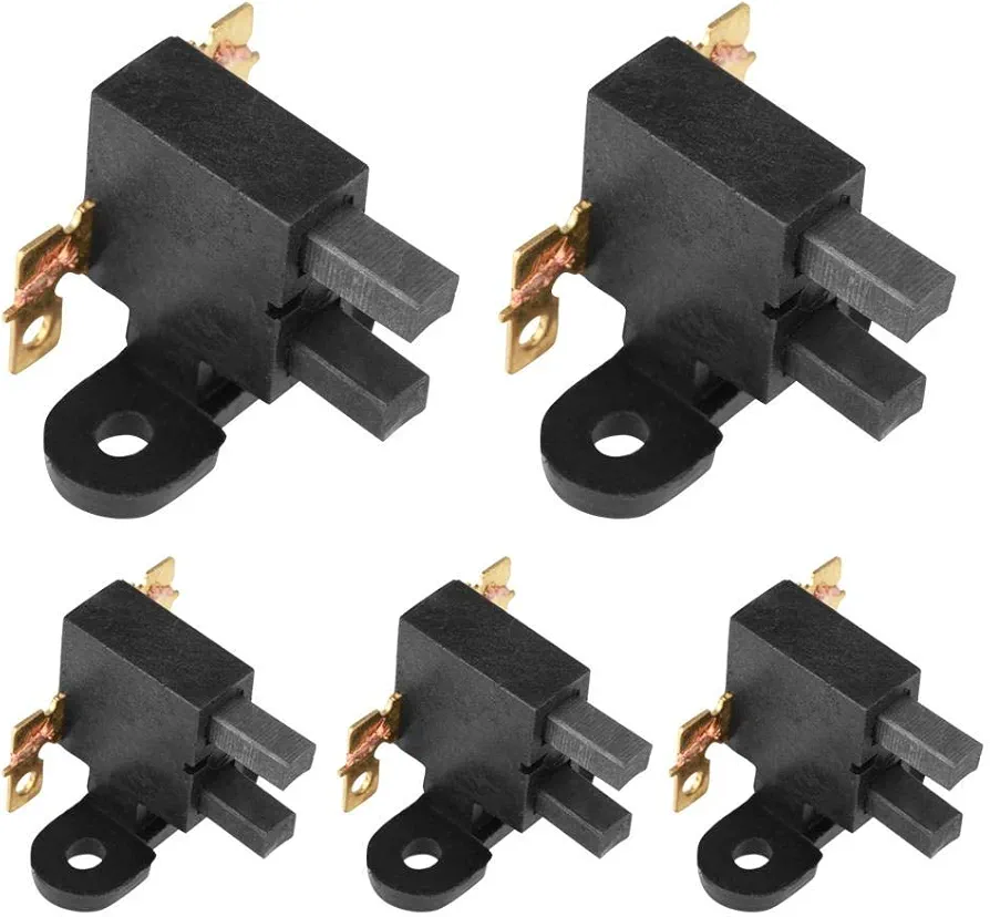 Cepillos de carbón accesorios, 5 piezas 2kw-3kw 168F accesorios de generador de gasolina kit de cepillo de carbón generador de gasolina de alta calidad