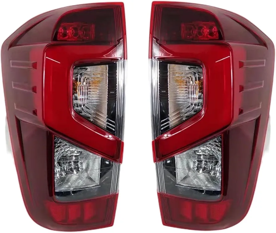 Genérico luz trasera del coche Para Navara Np300 D23 2015-2021 2022 luces traseras exteriores accesorios para automóviles luces traseras piezas de coche(Rojo)