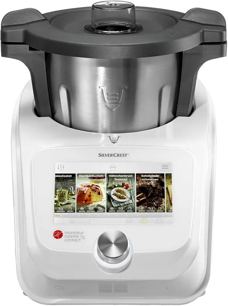 Unbekannt SilverCrest Monsieur Cuisine Connect - Robot de cocina con accesorios estándar Weiß